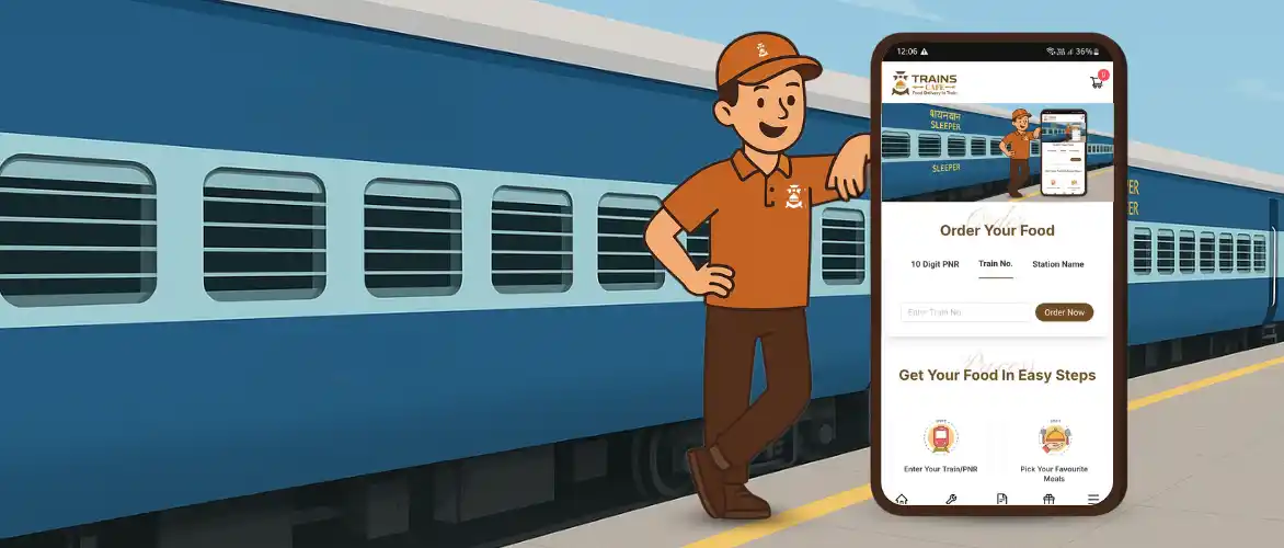 food in train by traincafe